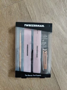 Tweezerman Rose Gold Manicure Set NEW Clipper File Buffer Pushy - Picture 1 of 5