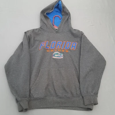 Florida Gators Hoodie Sweatshirt Embroidered Logo Youth Sz M Gray NCAA - Image 1 of 4