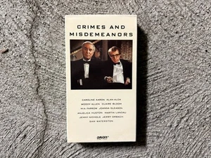 Crimes And Misdemeanors VHS Movie Video Cassette Tape Woody Allen - Picture 1 of 4