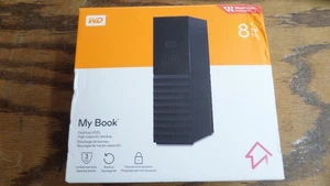 New/Sealed - WD My Book Desktop HDD High Capacity backup 8TB - Free Shipping! - Afbeelding 1 van 3
