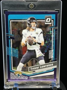 2023 Donruss Optic Trevor Lawrence Purple Stars Prizm 6/15 Jacksonville Jaguars - Picture 1 of 14