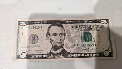 (1974, 26 Oct) Birthday/Anniversary Note $1 One Dollar Bill Fancy Serial Number  - Image 1 of 2