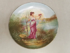 Sammelteller, Wanddekor Porzellan Frau im Antik Jugendstil - Bild 1 von 3