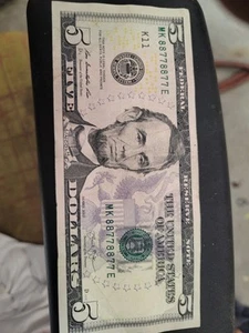 FANCY 2013 $5 note 2 numbers 8s 7s 4of Kind,4pairs,Binary,Repeater 88778877 - Picture 1 of 2