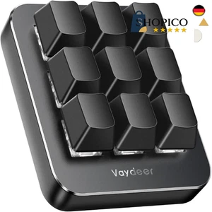 Einhändige Mechanik-Tastatur | 9 Tasten programmierbar - Photo 1/8