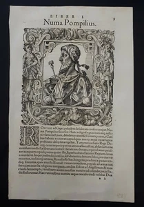 Paolo Giovio 1575: Numa Pompilius - Foto 1 di 1