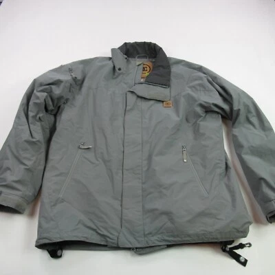 DC Coat Mens Long Sleeve Solid Soft Shell Full Zip Gray Medium No Hood Casual - Image 1 of 4