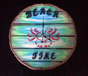 Reloj de madera Beach Time - Imagen 1 de 2