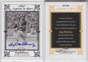 2012 Leaf Legends of Sport Auto Silver /10 Hugh McElhenny #BA-HM1 Auto HOF