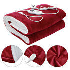 Electric Heated Fleece Blanket Sherpa Reversible Soft Warm Bed Sofa Throw/Pad