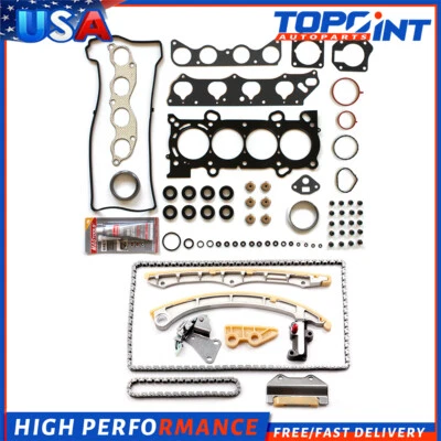 Head Gasket Set & Timing Chain Kit Fits 2007 2008 2009 Honda CR-V Element 2.4L - Image 1 of 4