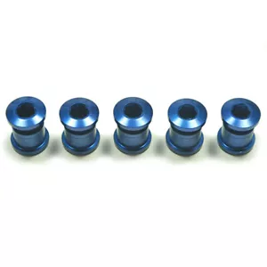 OMNI Racer WORLDS LIGHTEST Ultra-Lite Road Crankset Chainring Bolts Set: BLUE - Picture 1 of 6