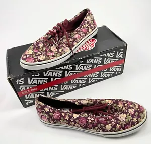 Vans Borgoña Tawny Port Floral Auténtico Lo Pro Para hombres 4.5/Mujeres 6 - Imagen 1 de 7