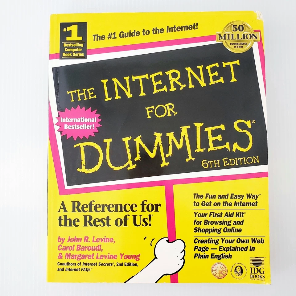 The Internet For Dummies 6th Edition Paperback Book Guide Computer Tip Reference - Image 1 of 4