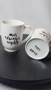 Mr.& Mrs. Always Right Coffee Mug Set - Picture 1 of 3