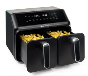 BluMill Airfryer XXL Heißluftfritteuse Doppelfritteuse 8L-Kapazität 2200W B-Ware - Bild 1 von 4