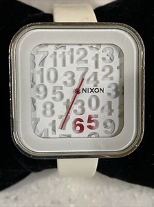 Nixon The Rocio Take A Number White Rubber Watch New Battery - Picture 1 of 5