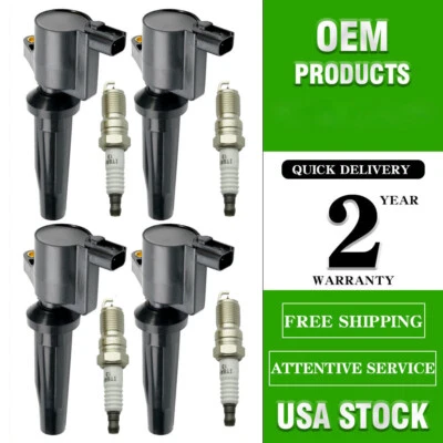 Bobina de encendido y bujía de iridio para Ford Fusion Escape 2009-2020 2,0 L 2,5 L Foto 1 de 4