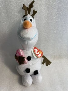 Ty Beanie Baby with Tags~Frozen Olaf the Snowman with Heart~Valentine 2015 - Picture 1 of 5