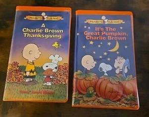 Peanuts Classic: Charlie Brown (VHS) Thanksgiving & Great Pumpkin 🎃 - Picture 1 of 5