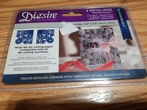 Crafters Companion Die'sire Classiques Corner Dies Metal Floral Corner - Picture 1 of 5