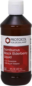 Sambucus Black Elderberry Liquid - 500 Mg Black Elderberry - for Wellness Sup... - Picture 1 of 1