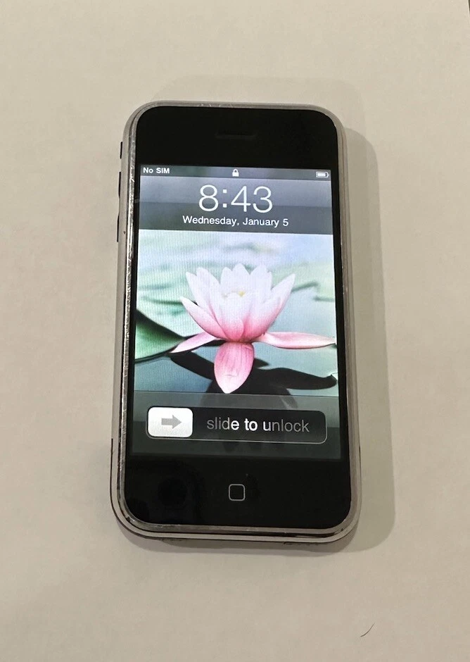 Apple iPhone 1st Generation - 8GB - Black (AT&T) A1203 (GSM) Fully Functional - Image 1 of 4