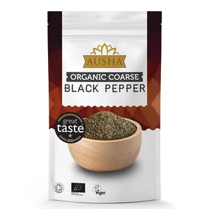 Organic Black Pepper -200g - Coarse - UK Certified Organic, 1* GREAT TASTE AWARD - Picture 1 of 13