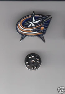 COLUMBUS BLUE JACKETS NHL Hockey Team Logo METAL HAT LAPEL PIN New Sealed Mint - Picture 1 of 2