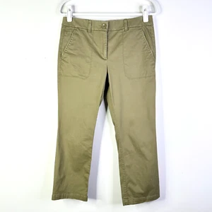 Loft Ann Taylor Damenhose 6 Petite Khaki Grün Chino Baumwolle Normcore Neu ohne Etikett - Bild 1 von 9