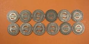 MOBILE, ALABAMA TRANSIT TOKENS - 12 PIECES - Picture 1 of 1