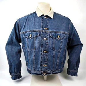 Blue System Jeans Jacke mit Cordkragen Gr. XL Jet Set Denim vintage Jeansjacke - Bild 1 von 13