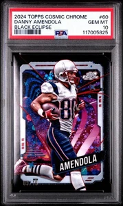 2024 Topps Cosmic Chrome Danny Amendola #60 Black Eclipse # /10 Pop 2 PSA 10 - Picture 1 of 5