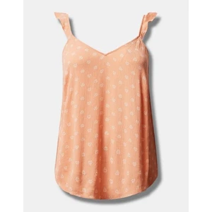 Torrid Lotus Ditsy Crinkle Gauze V-Neck Ruffle Strap Tank Top Size 3 3X NWT New - Picture 1 of 10
