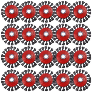 Paquete de 20 ruedas de alambre de 4 pulgadas para amoladora angular, cepillo de alambre para amoladora angular de 4 1/2 - Imagen 1 de 11