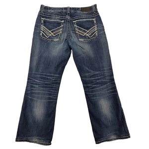 Buckle Black Jeans Fit No. 9 Straight 36x32 Blue Stretch Premium Stretch Denim - Picture 1 of 21