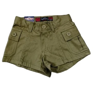 New STEVE & BARRYS Girls Green Cargo short, fine quality material Size 4 - Picture 1 of 3