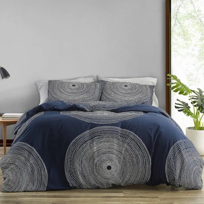 Duvet Cover Set Smooth Cotton Percale Bedding with Matching Sham, Lightweight... - Image 1 of 4