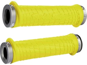 ODI Lock-On Bonus MTN Troy Lee with Clamp Grip, Yellow/Grey - Picture 1 of 3