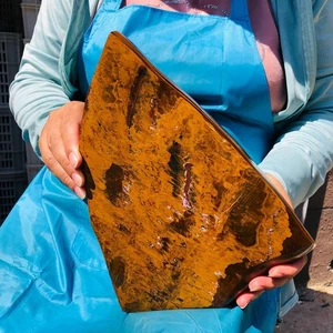 6.6LB Large Natural Tiger's Eye Stone Quartz Crystal Mineral Specimen Healing - Picture 1 of 14