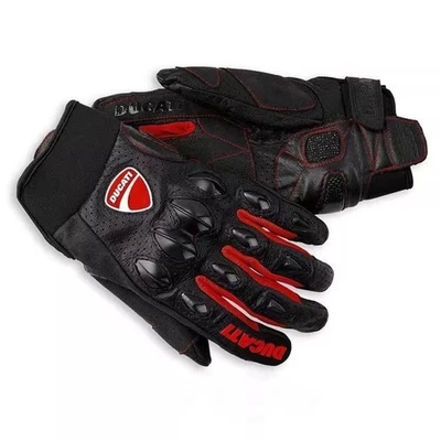 For Ducati Motorcycle Gloves Black Racing Genuine Leather Summer Winter Touch - Image 1 of 2