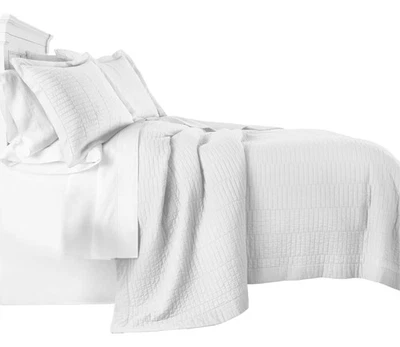 Chezmoi Collection Yuma 3-Piece Modern Stitched Pattern 100%-Cotton Pre-Washe... - Image 1 of 4