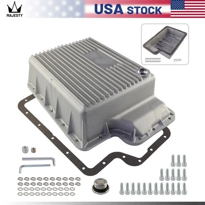 Heavy Duty 5R110 Transmission Deep Pan For Ford 6.0/6.4L F250/F350 03-10 Silver - Image 1 of 4