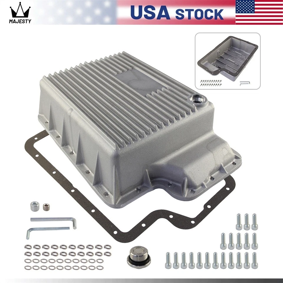 Heavy Duty 5R110 Transmission Deep Pan For Ford 6.0/6.4L F250/F350 03-10 Silver Foto 1 de 4