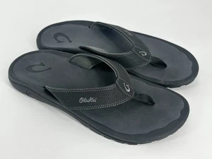 Gr. 13 OluKai Herren Ohana Sandalen schwarz/schatten - Bild 1 von 3