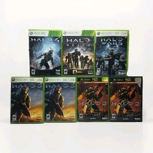 Halo Xbox & Xbox 360 Game Lot (5 Titles) - Halo 2, 3, 4 & More - Tested & Works - Picture 1 of 10