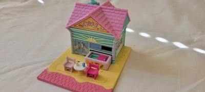Vintage Polly Pocket Bluebird  Beach Cafe Play set House ONLY 1993 - Image 1 of 4