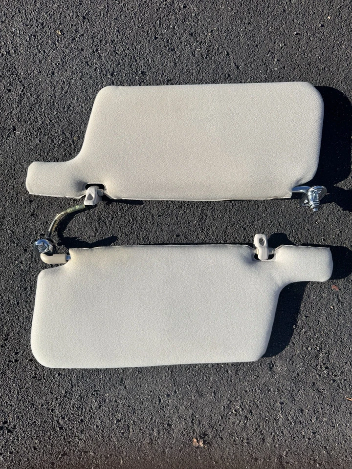 1988-89 Honda Accord Sun Visor Set Left and Right Tan Beige OEM Clean CA Car - Image 1 of 3