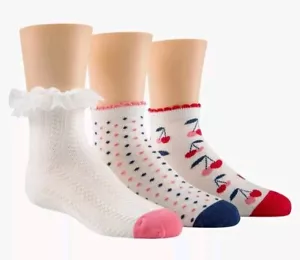 NEW! STRIDE RITE 10-13 (3-PACK) Ankle Socks *Comfort seam *Soft Kint *Durable. - Picture 1 of 9