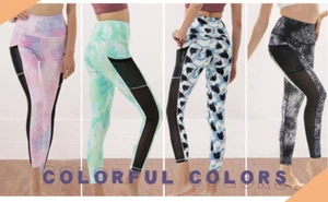 YGOODM Womens Tie-Dye Tummy Control Leggings High Waist Yoga Pants Buff Lifting - Picture 1 of 34